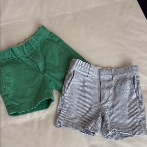 Crewcuts Green and Blue Striped Kids Shorts
